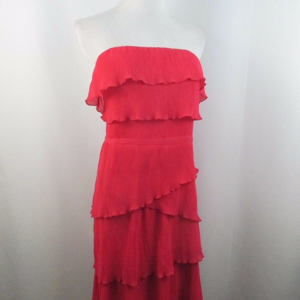 Red Ruffle Mini Dress - Picture 2 of 2